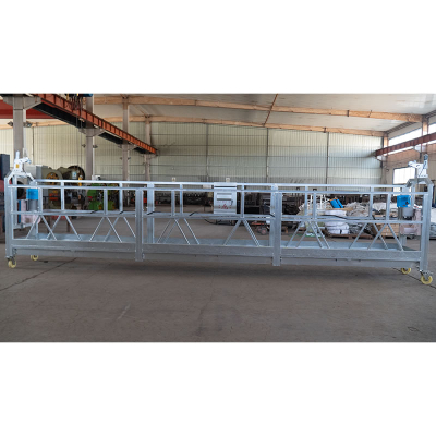 Plataforma suspensa em corda de cesta